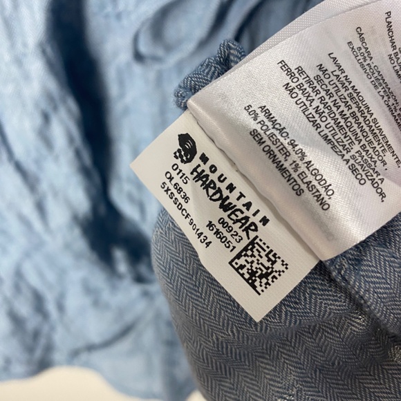 Mountain Hardwear Heralake Long Sleeve Chambray Tunic - Size Medium - Picture 7 of 8